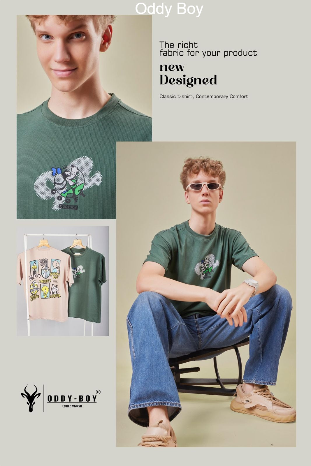 Drop Shoulder Design 509 Oddy Boy Knit Mens Tshirts Wholesaler India