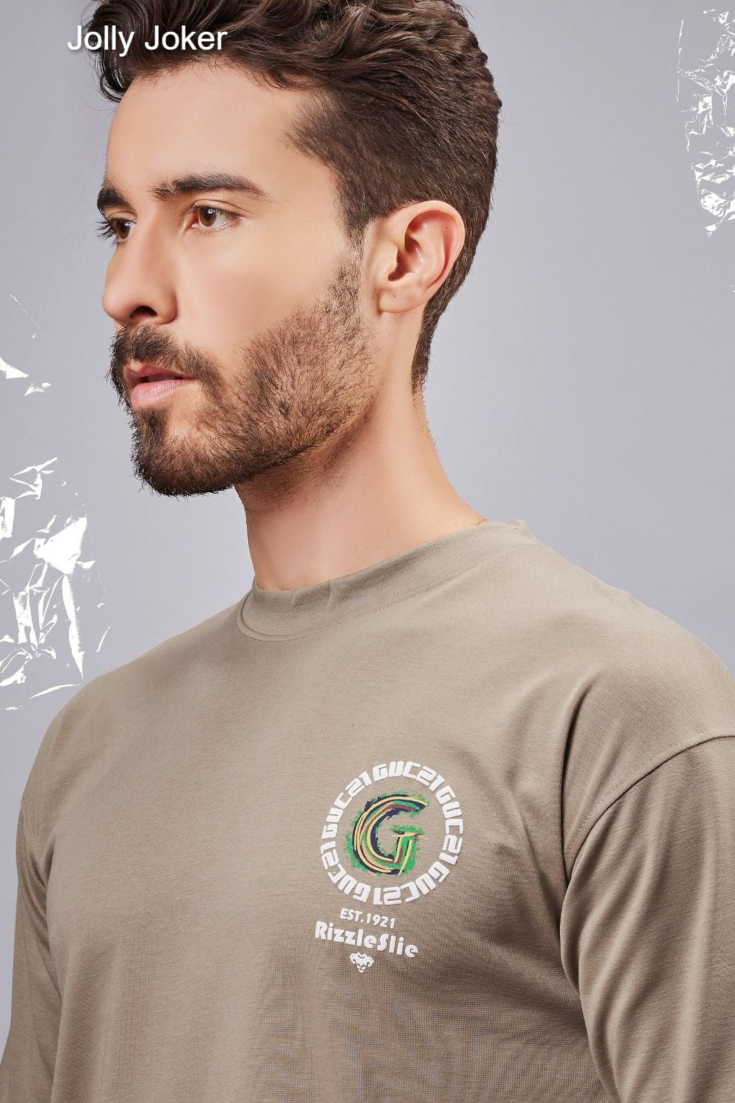 Drop Shoulder Vol 180 Jolly Joker Canvas Mens Tshirts Wholesaler Gujarat