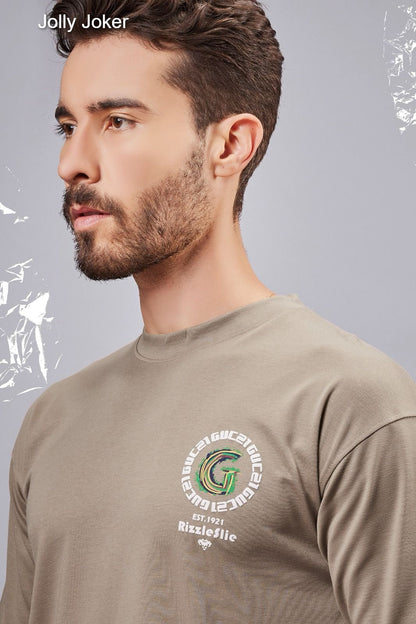 Drop Shoulder Vol 180 Jolly Joker Canvas Mens Tshirts Wholesaler Gujarat