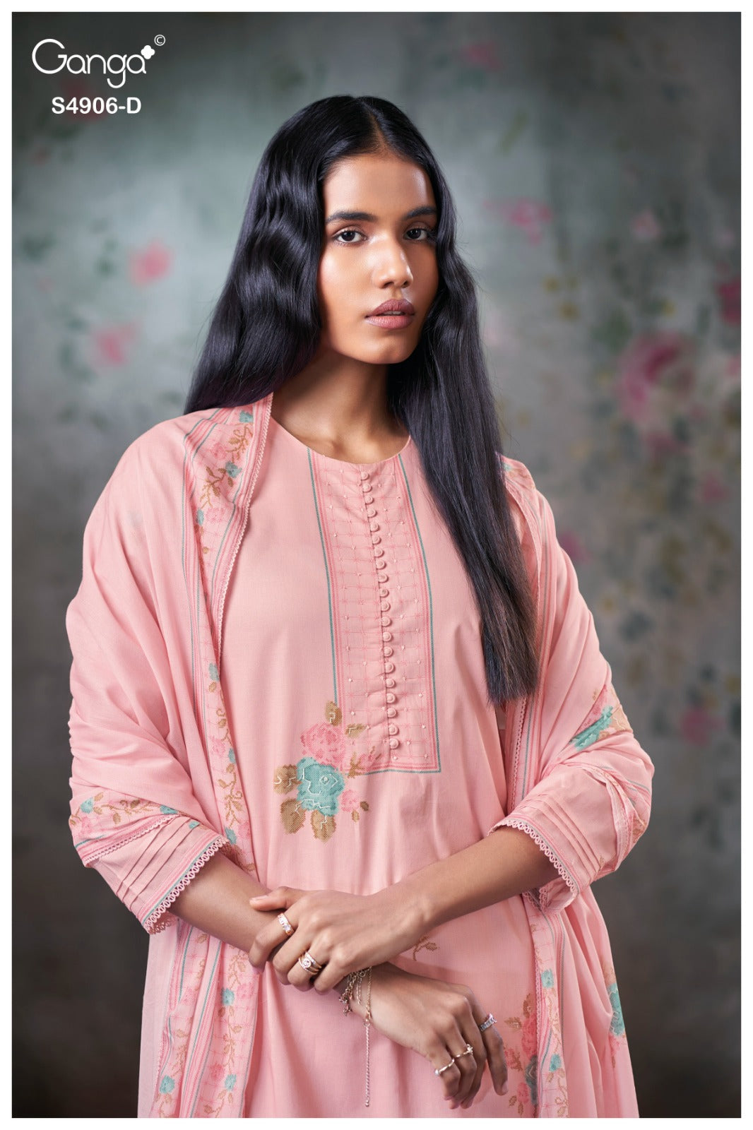 Drusilla S4906 Ganga Cotton Pant Style Suits Wholesale Price