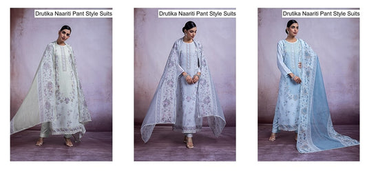 Drutika Naariti Linen Pant Style Suits Wholesaler Ahmedabad