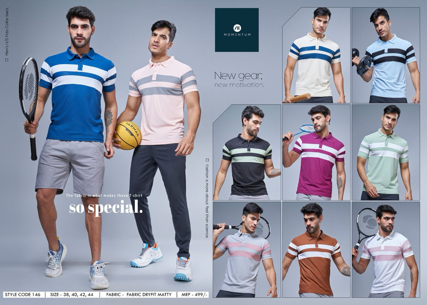 Dry Fit Code 146 Momentum Matty Mens Tshirts Manufacturer India