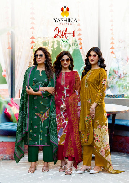 Dua 4 Yashika Trends Cotton Karachi Salwar Suits Supplier