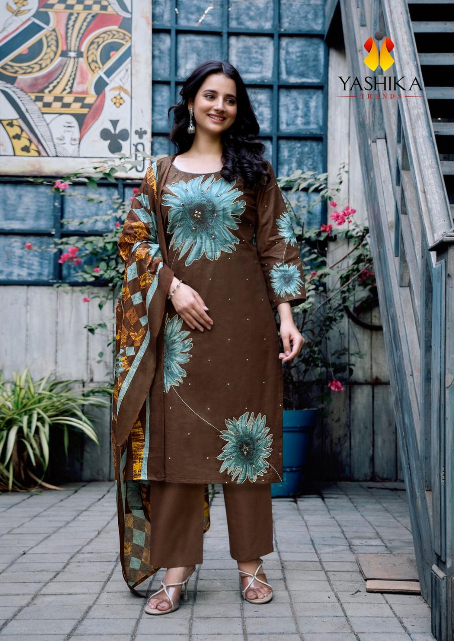 Dua 5 Yashika Trends Cotton Karachi Salwar Suits Wholesale Rate