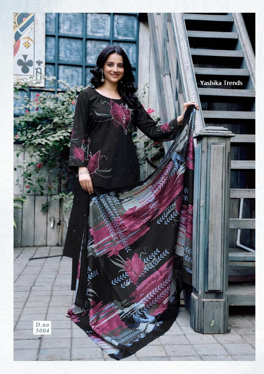 Dua 5 Yashika Trends Cotton Karachi Salwar Suits Wholesale Rate