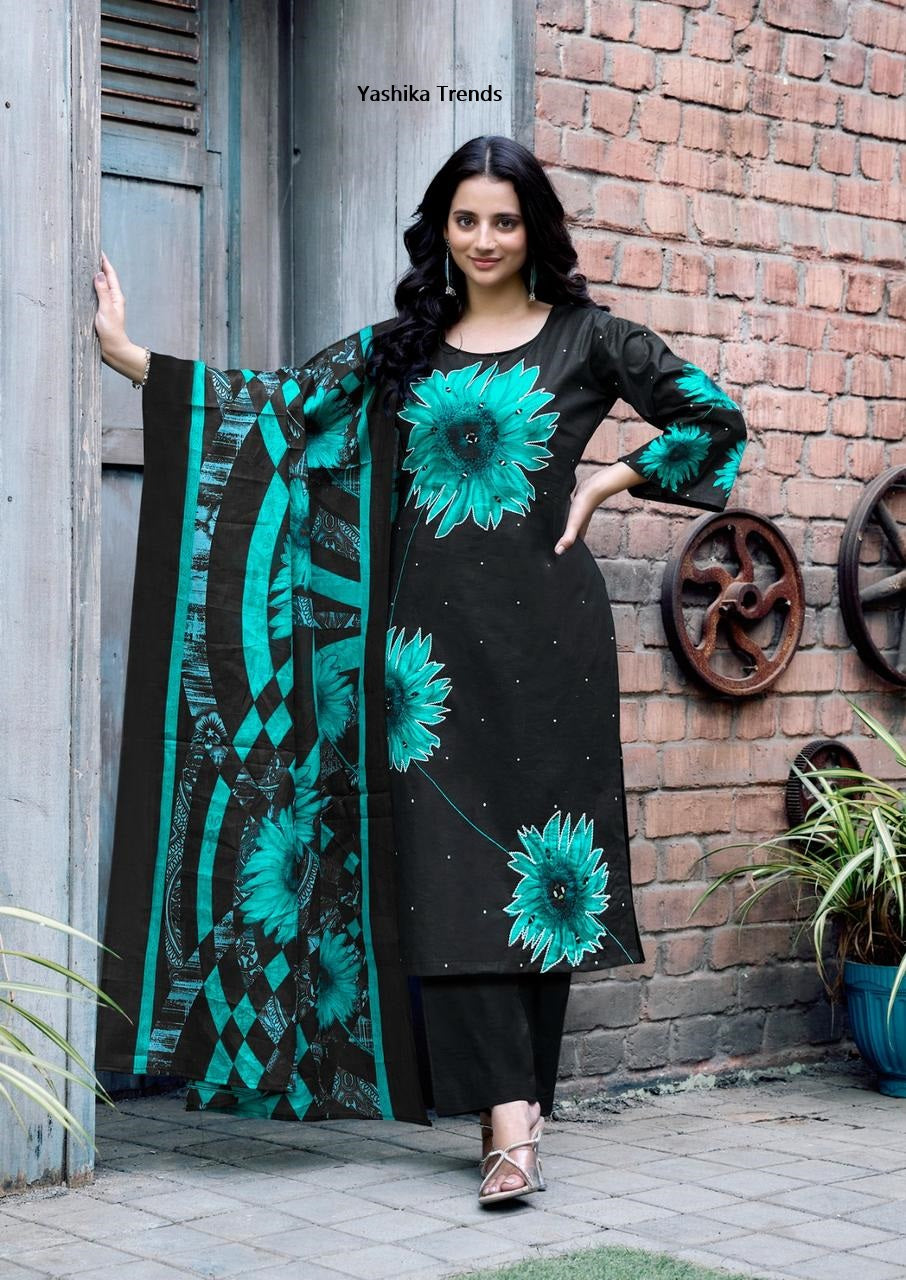 Dua 5 Yashika Trends Cotton Karachi Salwar Suits Wholesale Rate