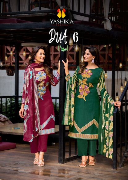 Dua 6 Yashika Trends Cotton Karachi Salwar Suits Wholesale