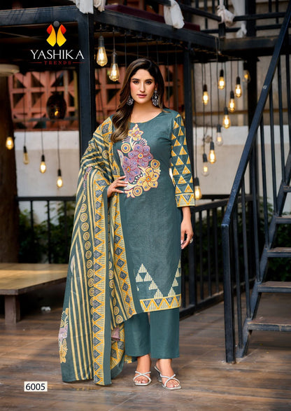 Dua 6 Yashika Trends Cotton Karachi Salwar Suits Wholesale