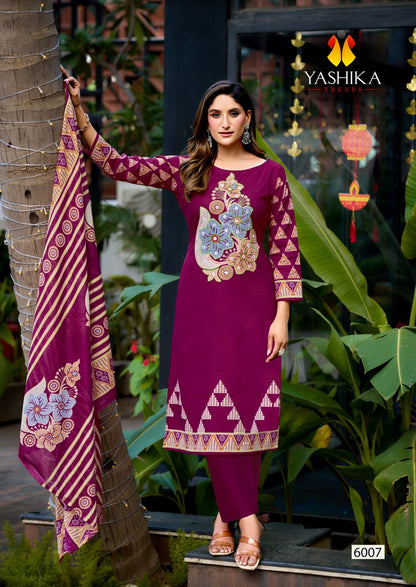 Dua 6 Yashika Trends Cotton Karachi Salwar Suits Wholesale