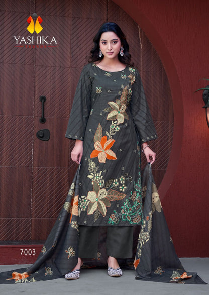 Dua 7 Yashika Trends Heavy Cotton Karachi Salwar Suits Wholesaler India