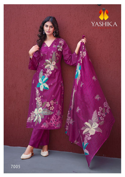 Dua 7 Yashika Trends Heavy Cotton Karachi Salwar Suits Wholesaler India