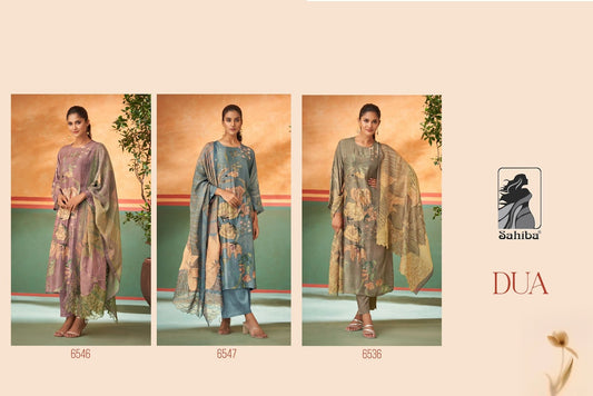 Dua Sahiba Muslin Silk Pant Style Suits Exporter Ahmedabad