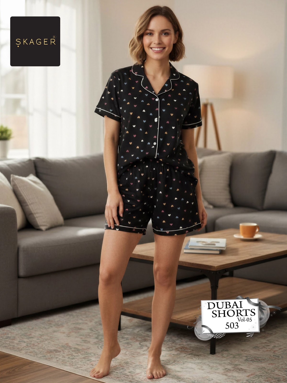 Dubai Vol 5 Skager Cotton Shorts Night Suits Supplier India