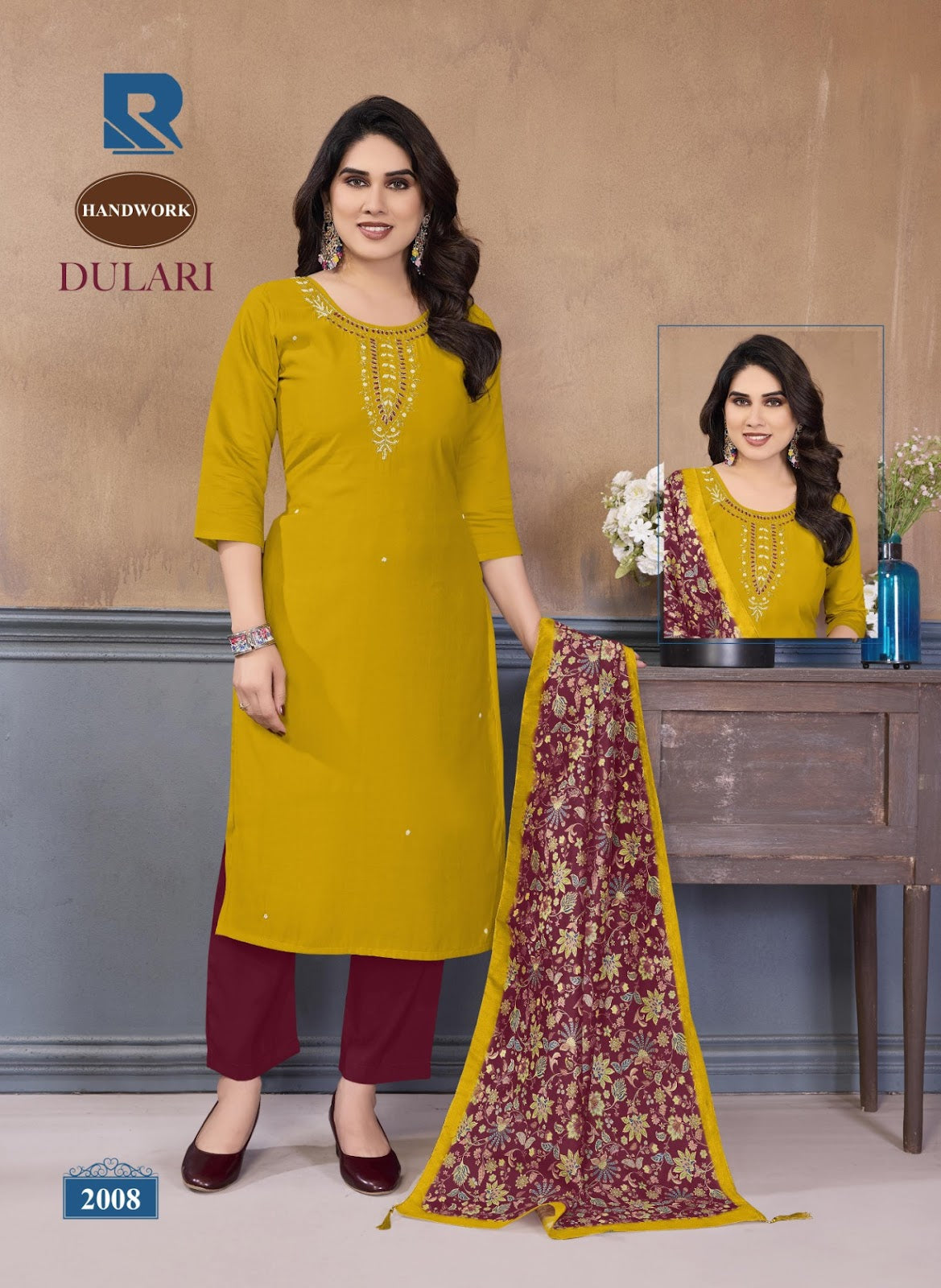 Dulari Raashi Roman Silk Readymade Pant Style Suits Supplier Ahmedabad