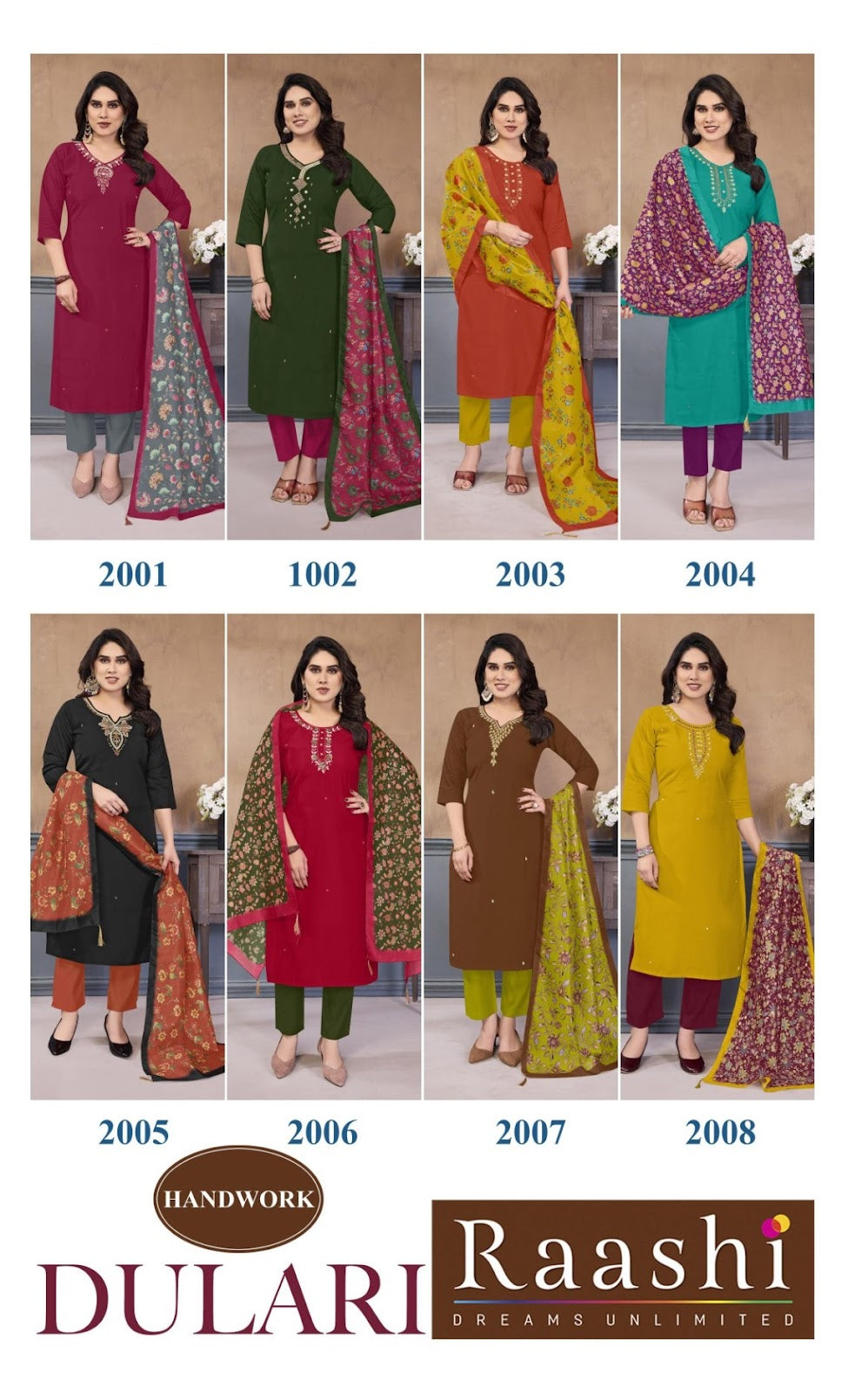 Dulari Raashi Roman Silk Readymade Pant Style Suits Supplier Ahmedabad