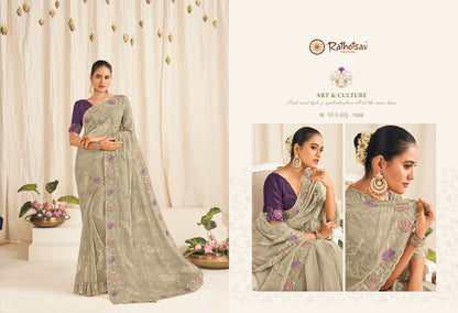Dulari Rathotsav Creation Chiffon Sarees Wholesale Price