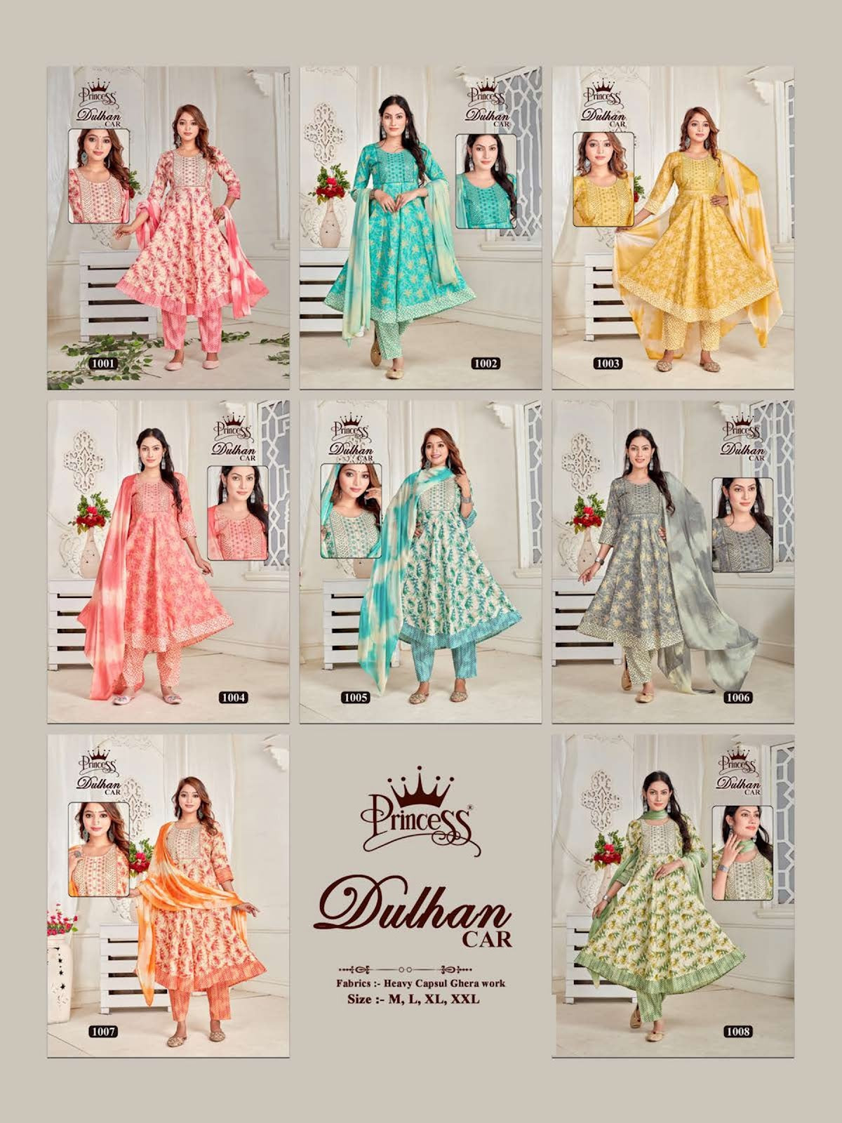 Dulhan Car Princess Creation Heavy Capsule Readymade Anarkali Suits Supplier India