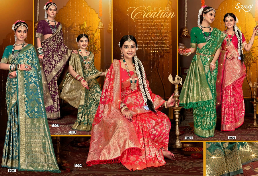Dulhan Silk Saroski Vol 6 Saroj Sarees Wholesale Price