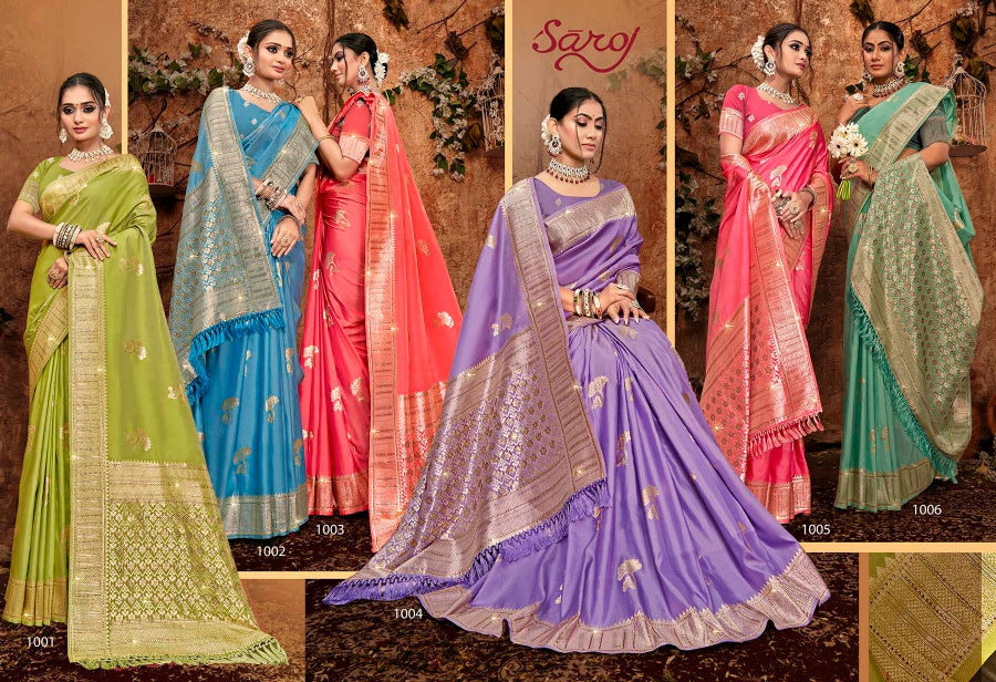 Dulhan Silk Saroski Vol 9 Saroj Sarees Exporter India
