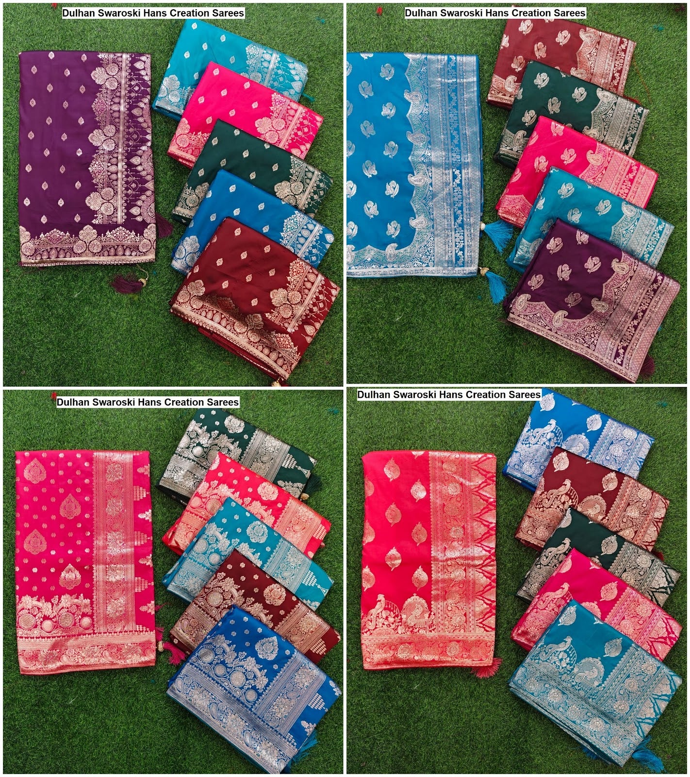Dulhan Swaroski Hans Creation Sarees Wholesale Rate