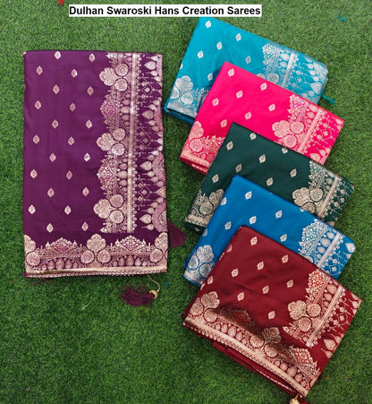 Dulhan Swaroski Hans Creation Sarees Wholesale Rate