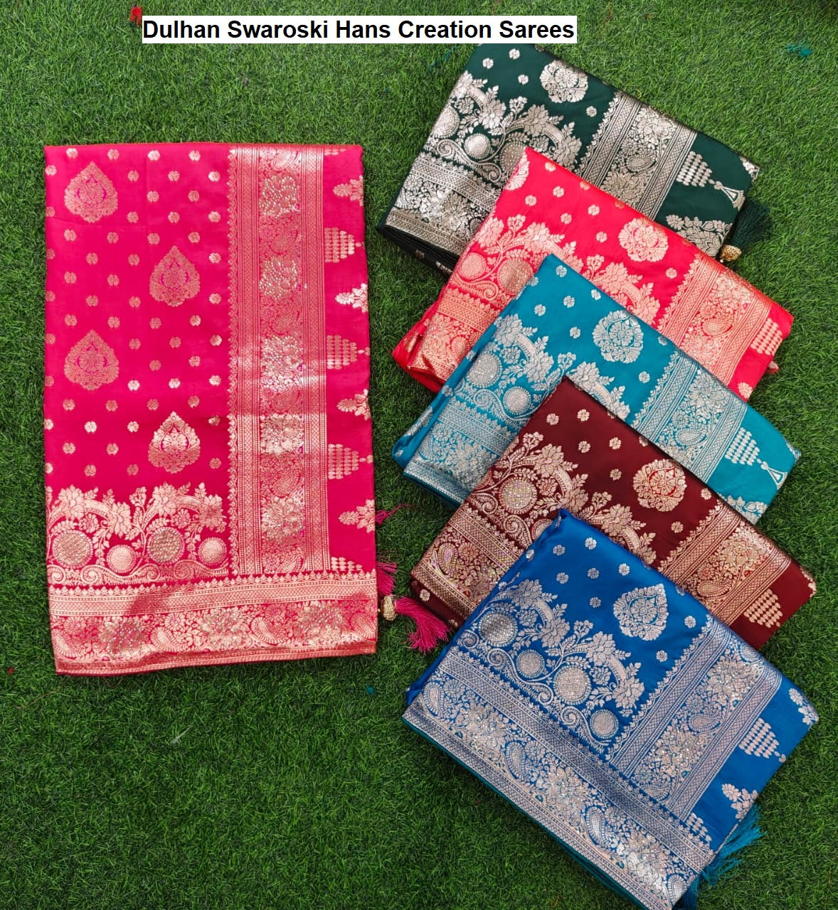 Dulhan Swaroski Hans Creation Sarees Wholesale Rate