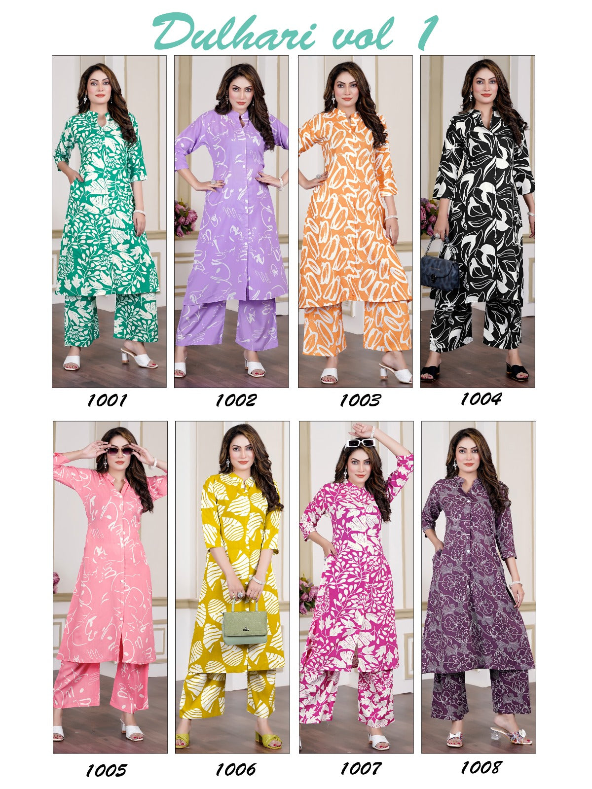 Dulhari Vol 1 Kt Rayon 14Kg Co Ord Set Exporter Ahmedabad