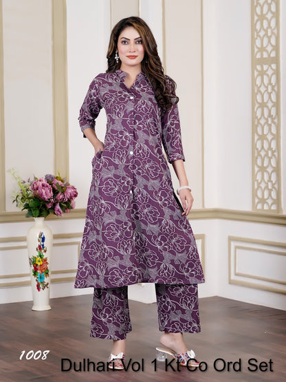 Dulhari Vol 1 Kt Rayon 14Kg Co Ord Set Exporter Ahmedabad