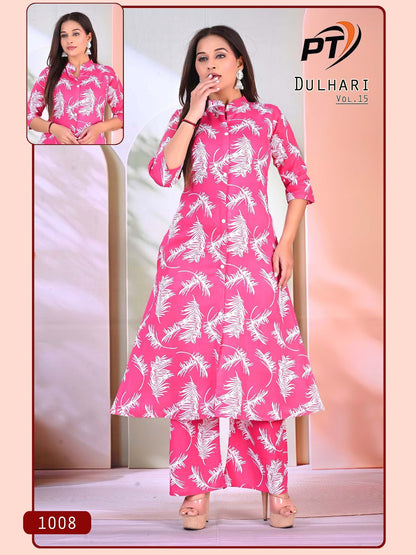 Dulhari Vol 15 Pt Rayon 14Kg Co Ord Set Supplier