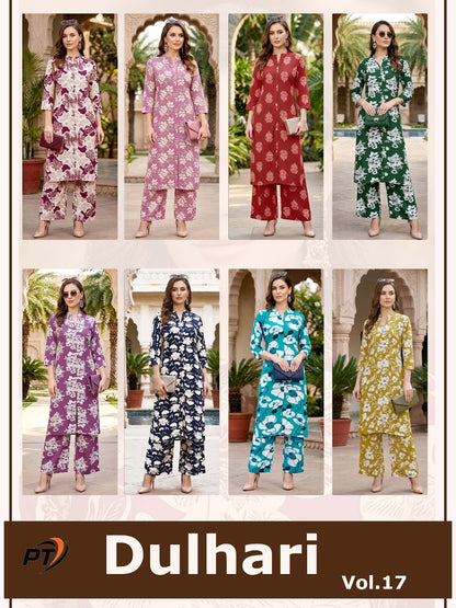 Dulhari Vol 17 Pt Rayon 14Kg Co Ord Set Supplier India