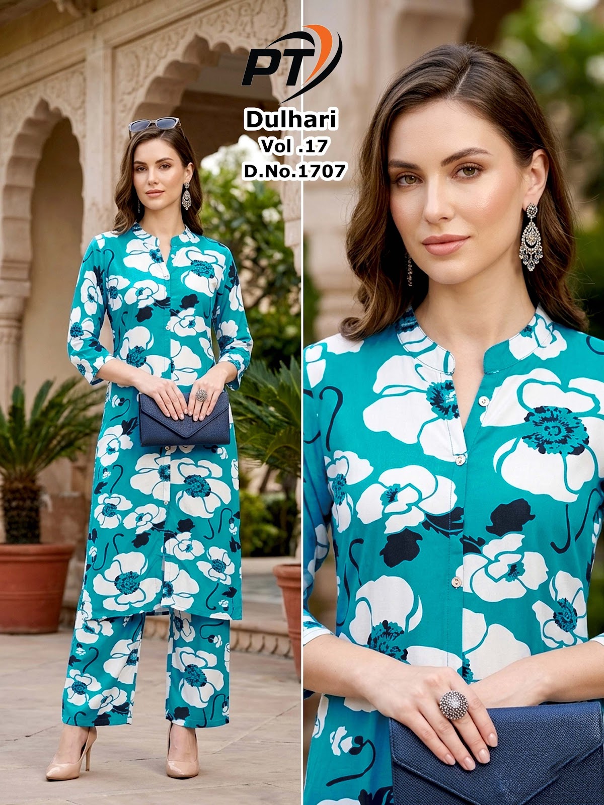 Dulhari Vol 17 Pt Rayon 14Kg Co Ord Set Supplier India