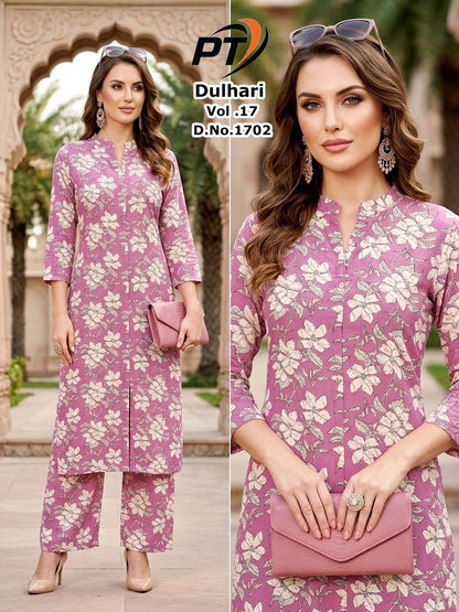 Dulhari Vol 17 Pt Rayon 14Kg Co Ord Set Supplier India