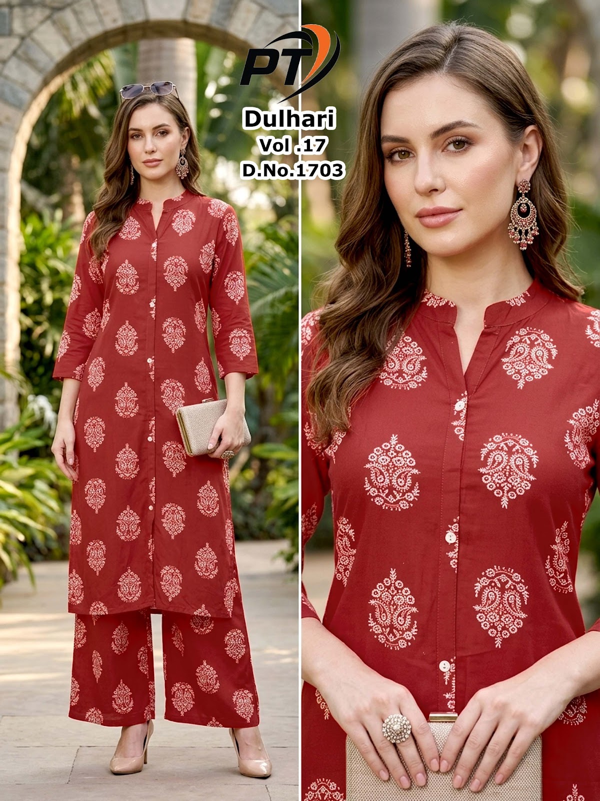 Dulhari Vol 17 Pt Rayon 14Kg Co Ord Set Supplier India