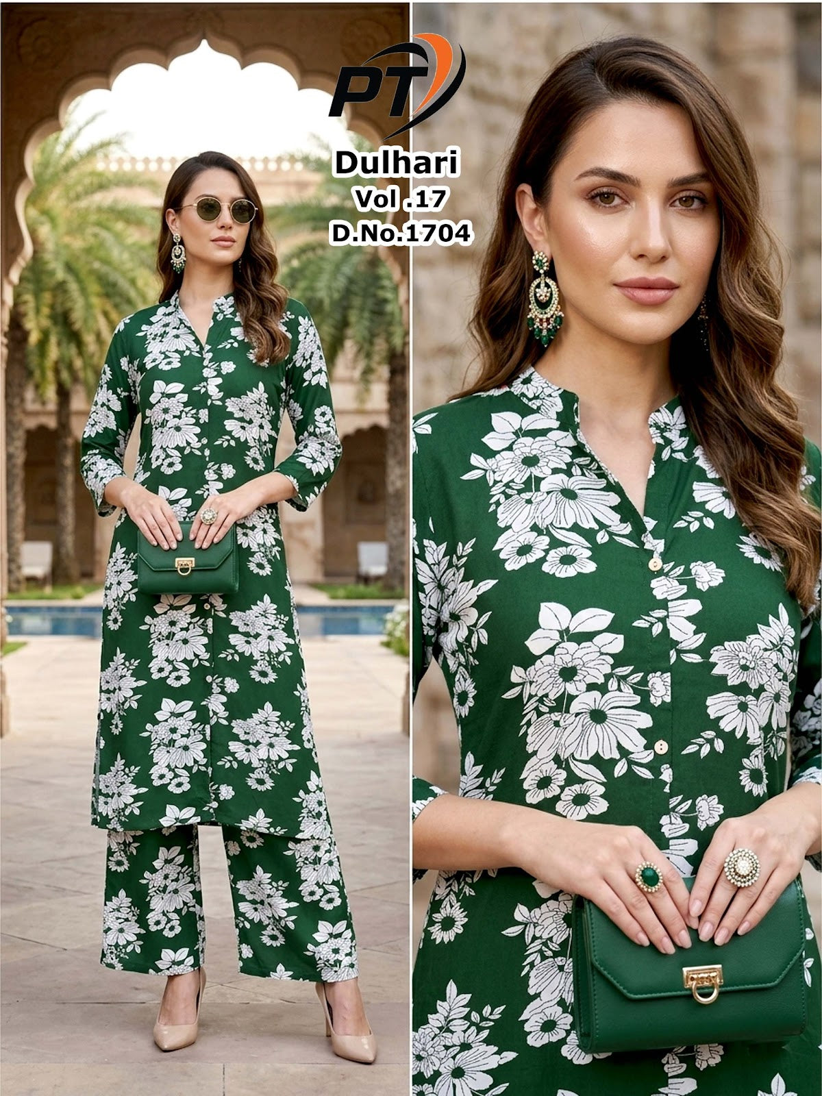 Dulhari Vol 17 Pt Rayon 14Kg Co Ord Set Supplier India