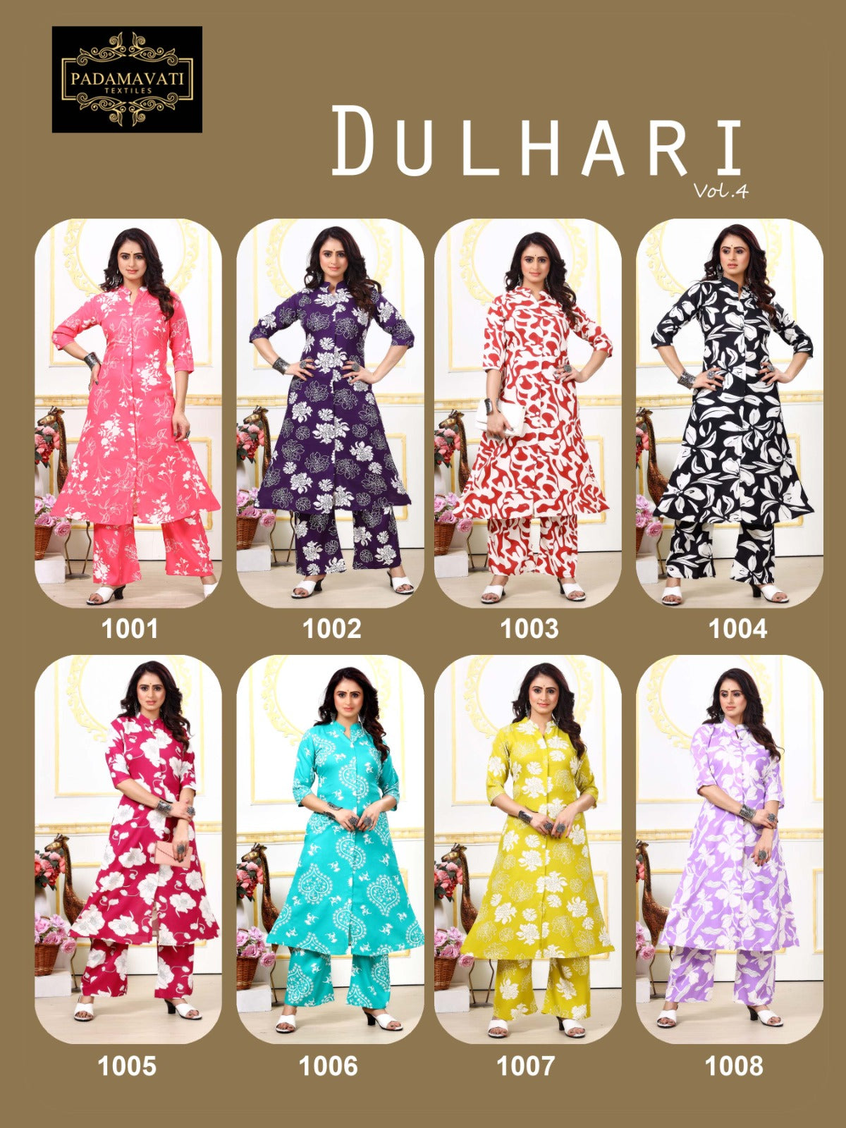 Dulhari Vol 4 Pt Rayon 14Kg Co Ord Set Wholesaler Ahmedabad
