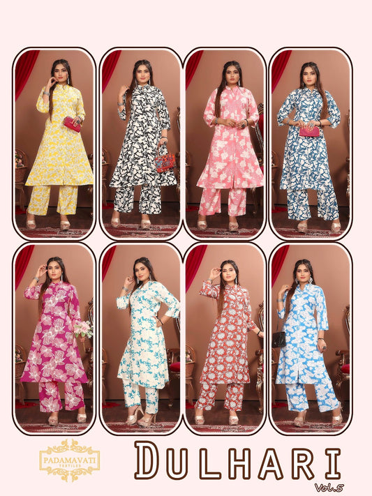 Dulhari Vol 5 Pt Rayon 14Kg Co Ord Set Supplier Ahmedabad