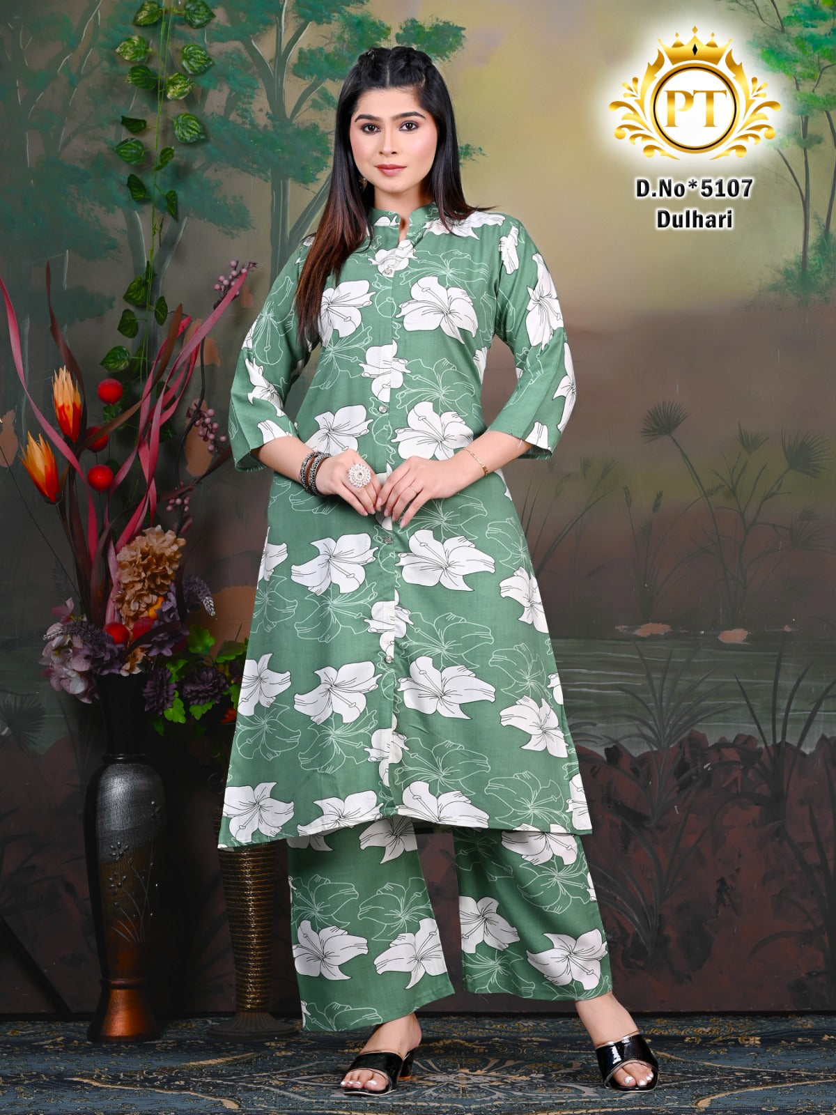 Dulhari Vol 6 Pt Rayon 14Kg Co Ord Set Exporter India