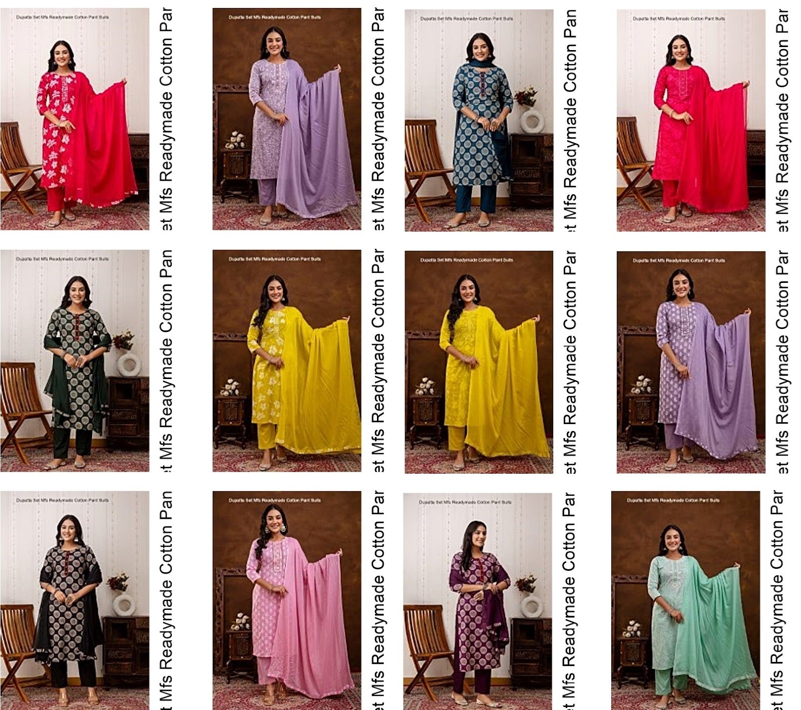 Dupatta Set Mfs Readymade Cotton Pant Suits Exporter