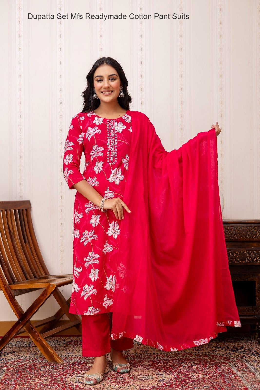 Dupatta Set Mfs Readymade Cotton Pant Suits Exporter