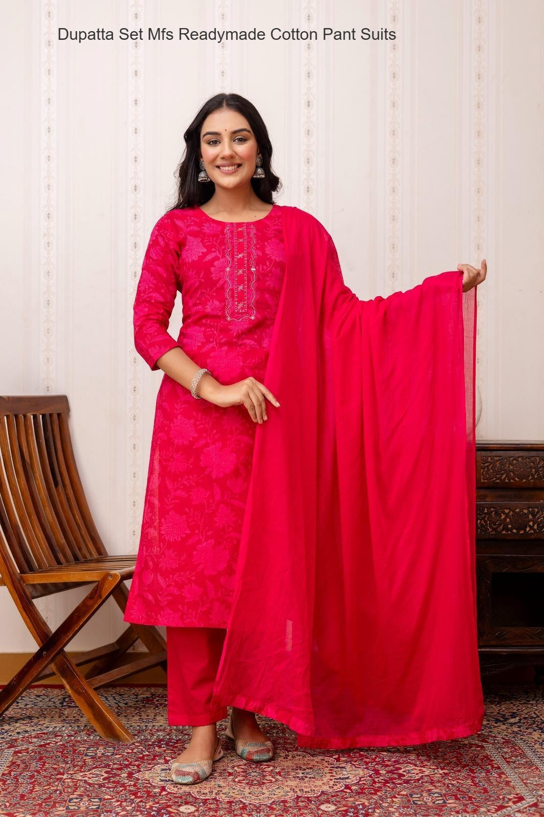 Dupatta Set Mfs Readymade Cotton Pant Suits Exporter
