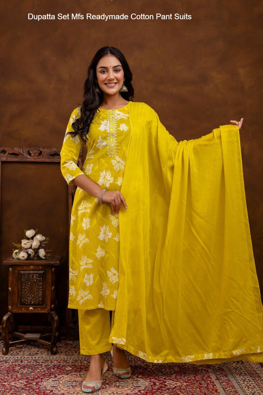 Dupatta Set Mfs Readymade Cotton Pant Suits Exporter