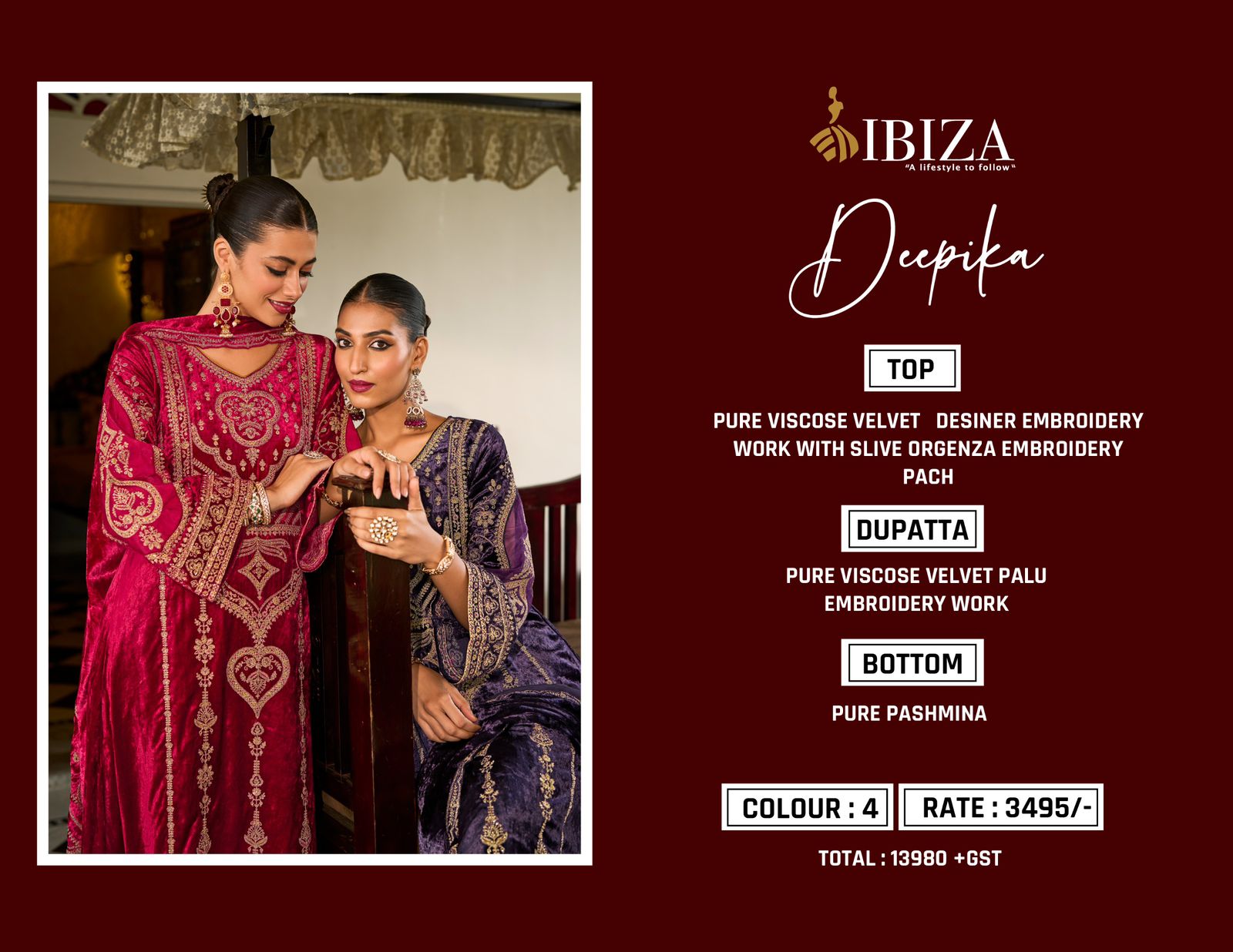 Dupika Ibiza Viscose Velvet Suits Wholesale Price