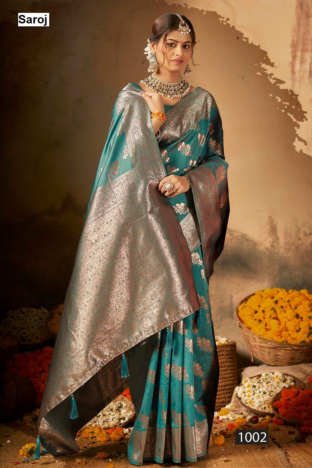 Durga Silk Saroj Sarees Exporter Ahmedabad