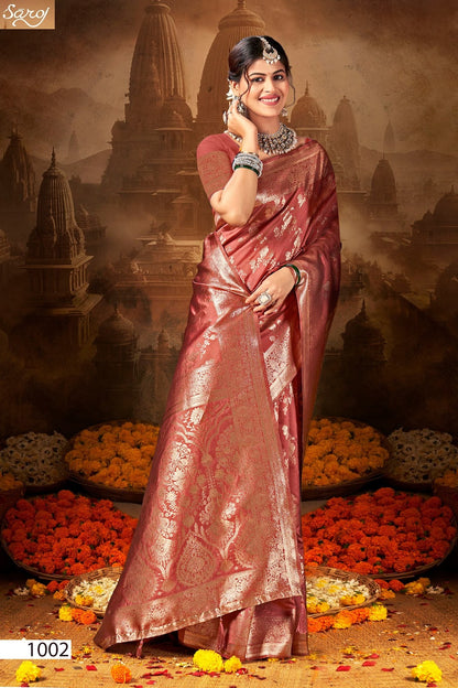 Durga Silk Vol 3 Saroj Soft Silk Sarees Wholesaler Ahmedabad