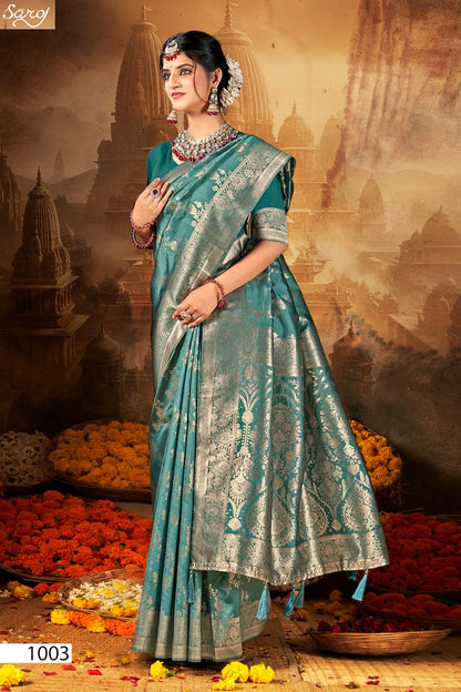 Durga Silk Vol 3 Saroj Soft Silk Sarees Wholesaler Ahmedabad
