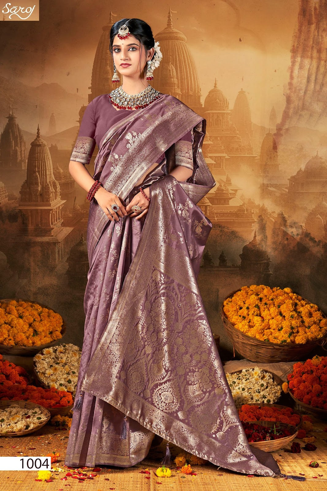 Durga Silk Vol 3 Saroj Soft Silk Sarees Wholesaler Ahmedabad
