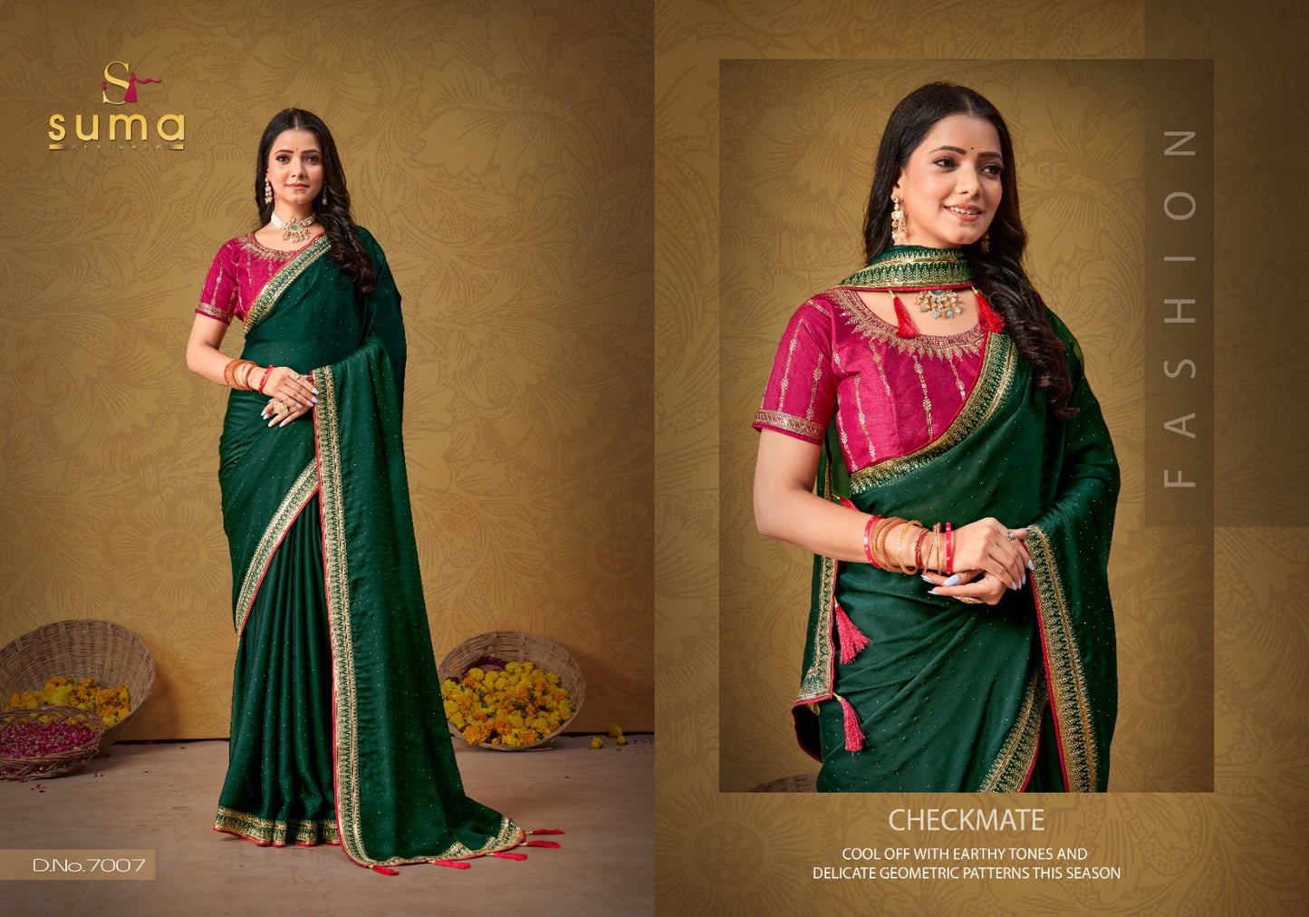 Durgi 7001-7009 Suma Designer Rangoli Sarees Wholesale Price