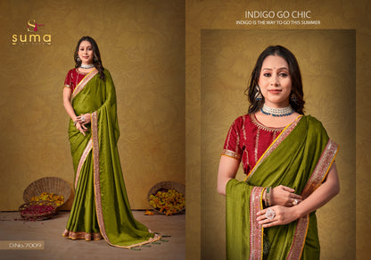 Durgi 7001-7009 Suma Designer Rangoli Sarees Wholesale Price