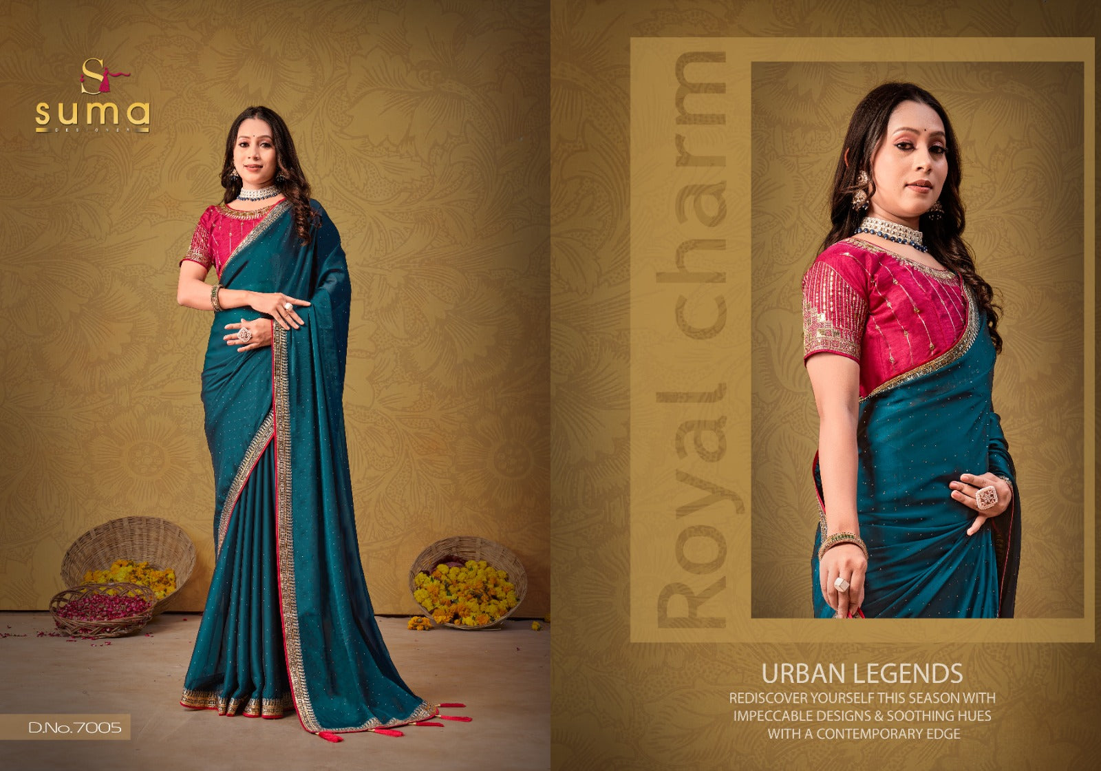 Durgi 7001-7009 Suma Designer Rangoli Sarees Wholesale Price