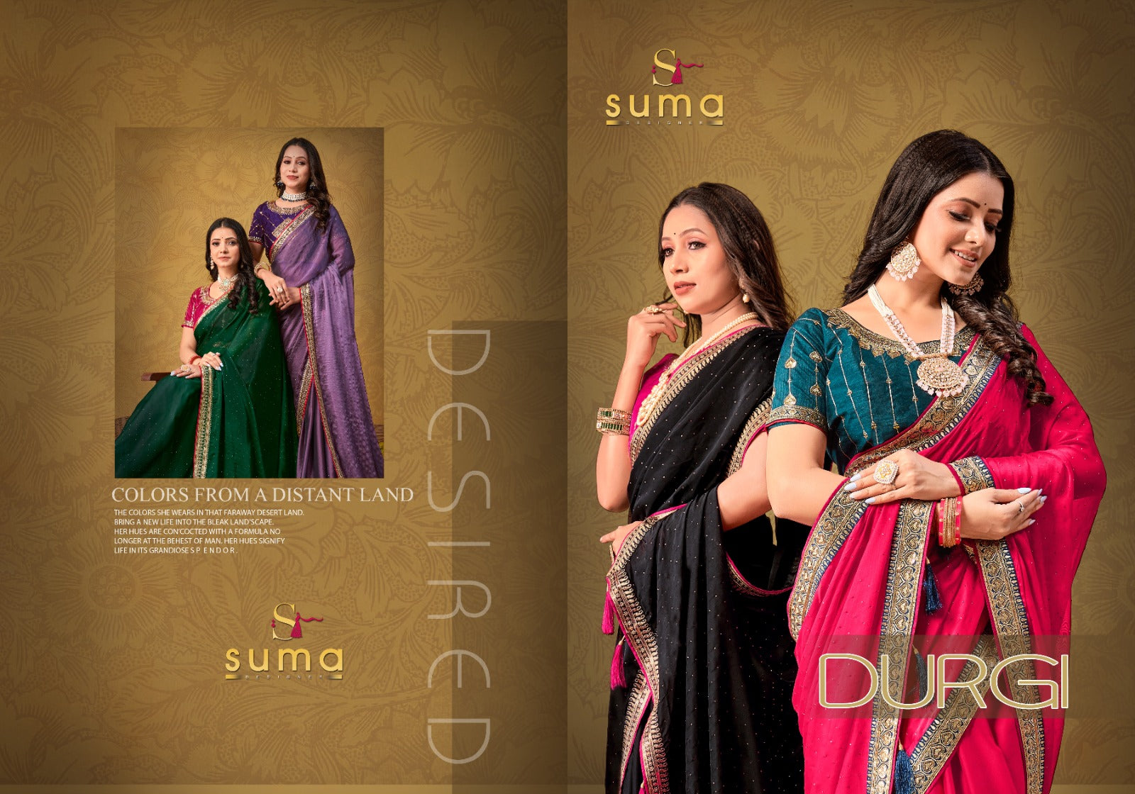 Durgi 7001-7009 Suma Designer Rangoli Sarees Wholesale Price